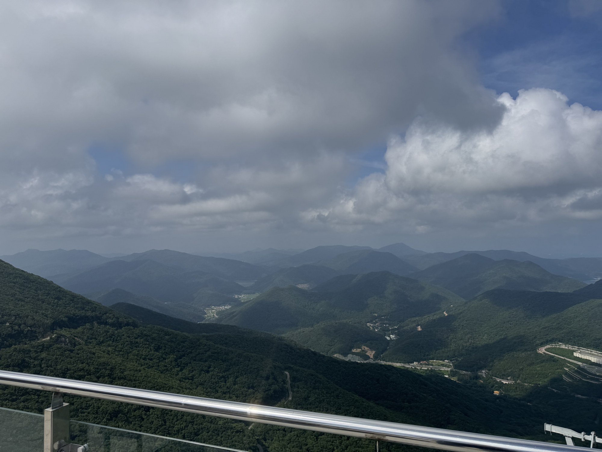Mountain ridges seen from the observatory