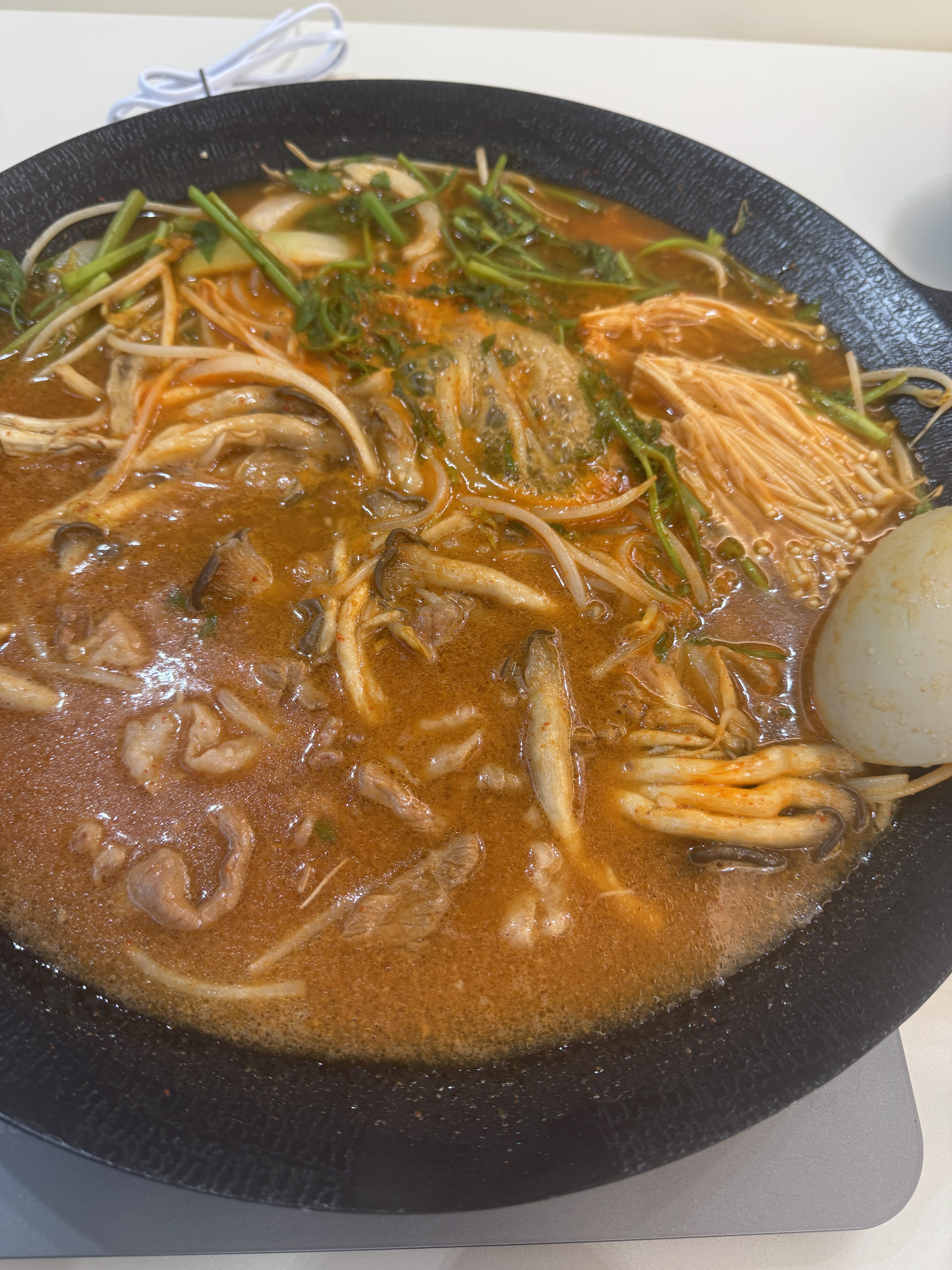 The broth at work